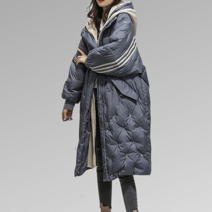 Elle - Quilted Hooded Coat