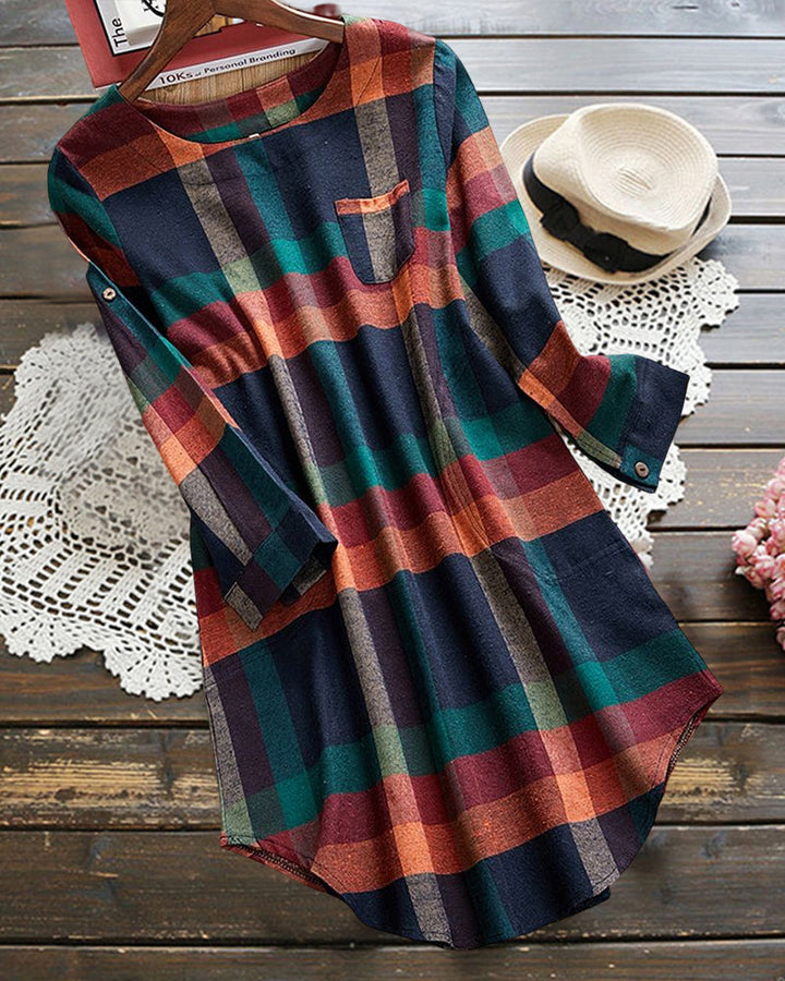Solara - Plaid Comfort Dress