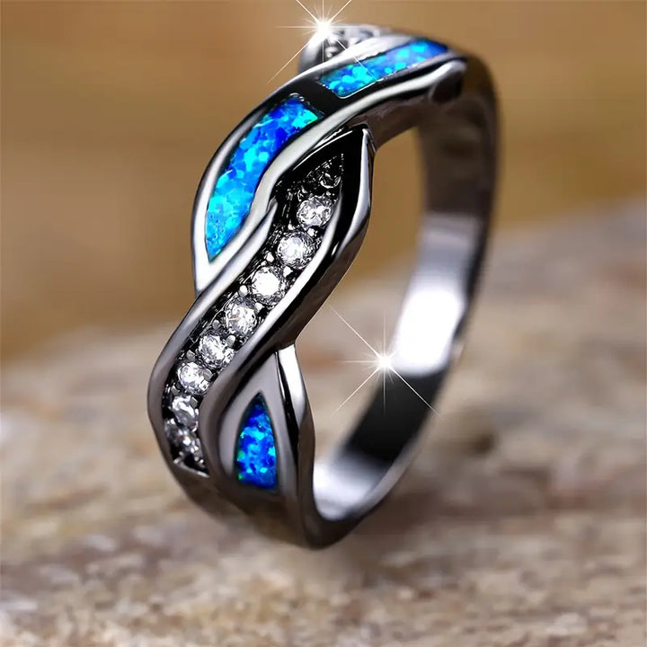 Thessia - Midnight Wave Ring