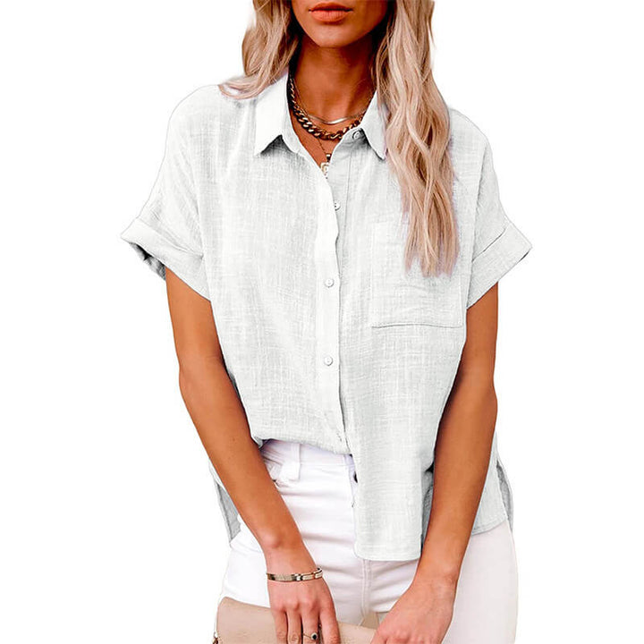 Adelene - Timeless Button-Up Blouse