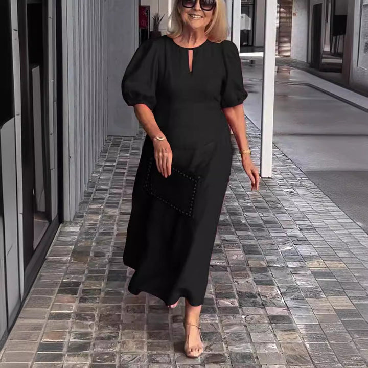 JULIANA - Elegant Puff-Sleeve Dress