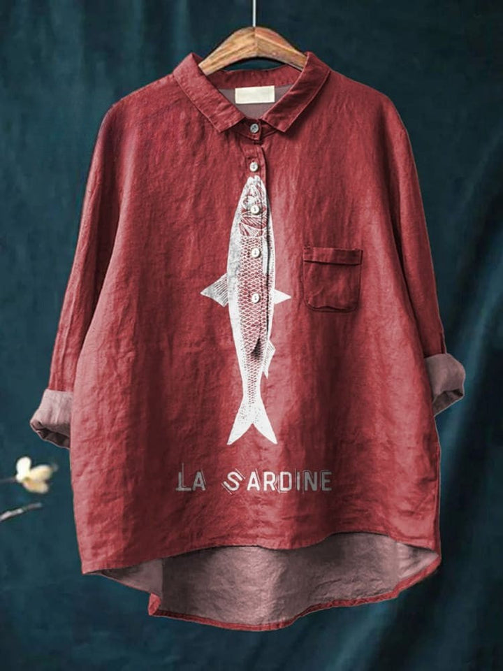 Sabine - Printed La Sardine Blouse