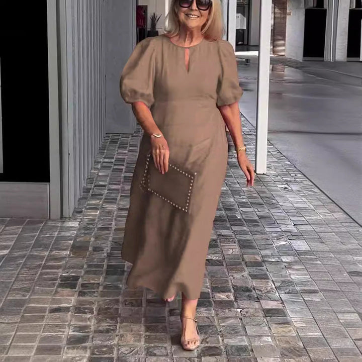 JULIANA - Elegant Puff-Sleeve Dress