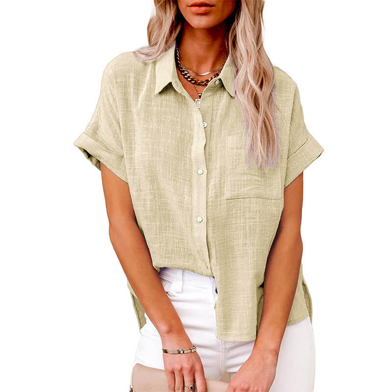 Adelene - Timeless Button-Up Blouse