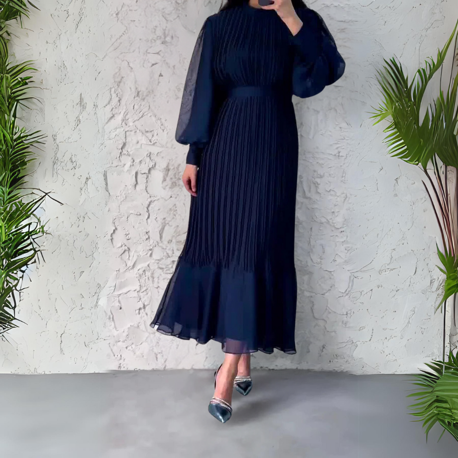 Hazel - Pleated Elegant Dress