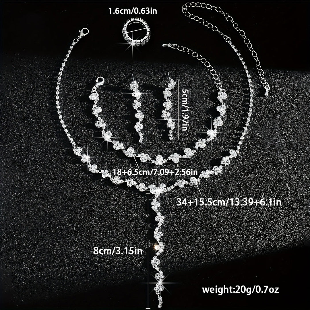 Valerine - Sparkle Flower Jewelry Set