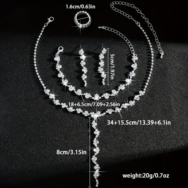 Valerine - Sparkle Flower Jewelry Set