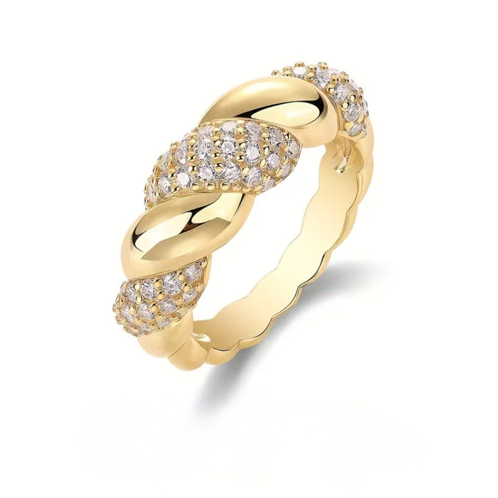 Crystalline - Braided Gold Ring