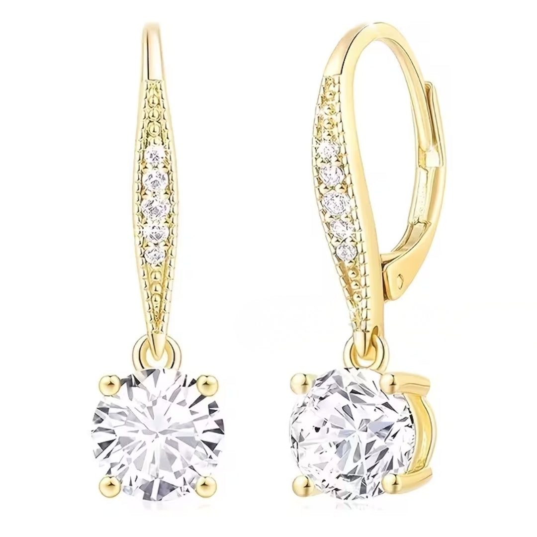 Terra - Fashion Crystal Rounded Earrings