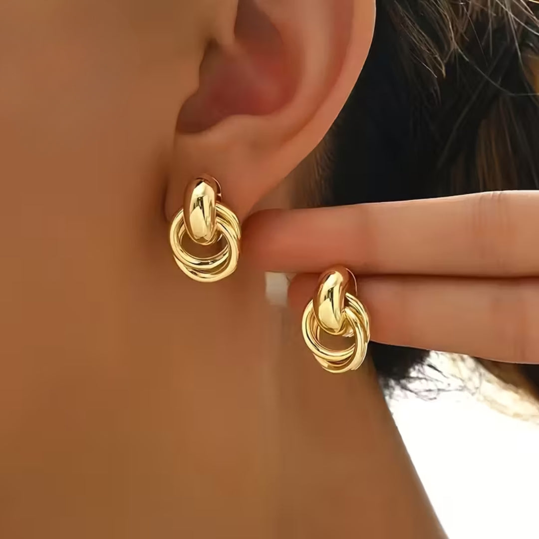 Nina - Luxury Gold Hoop Earrings