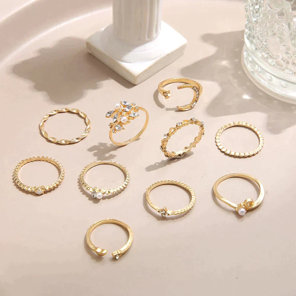 Lorea - Starry Elegance Ring Set