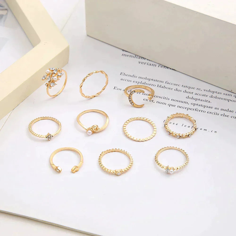 Lorea - Starry Elegance Ring Set