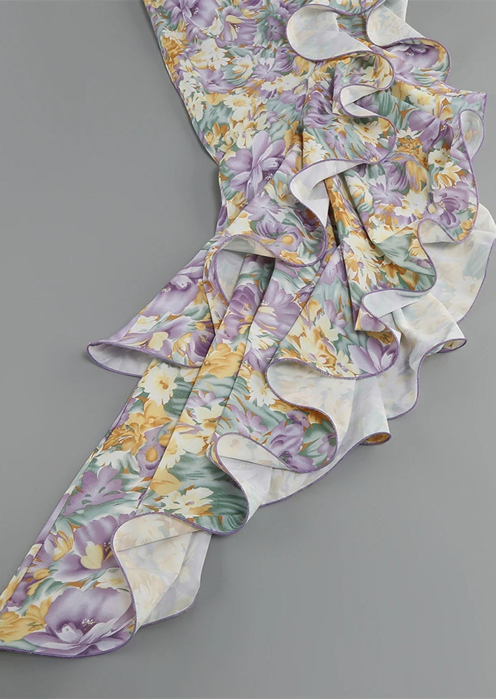 Vallia - One Shoulder Bloom Dress