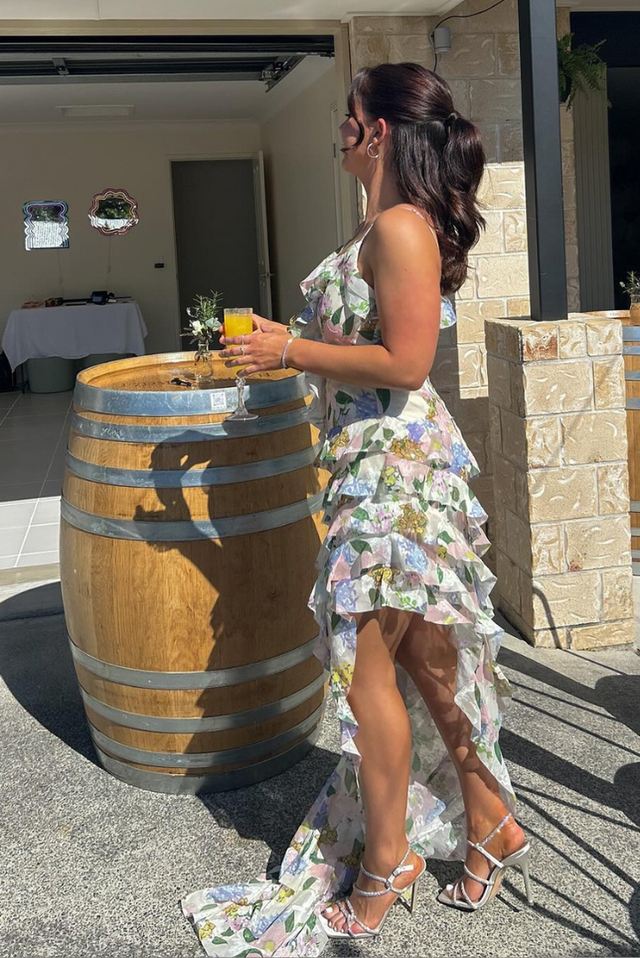 Callira - Ruffled Floral Dress