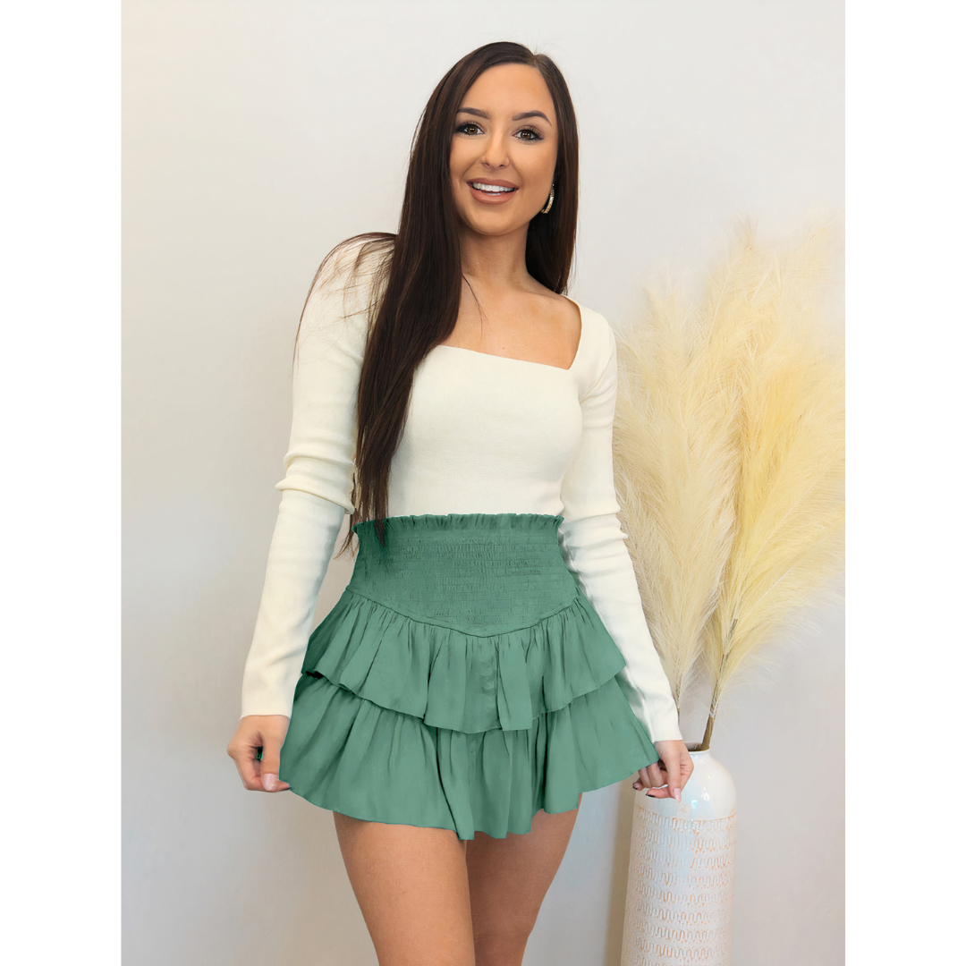 Vyvan - Chic Ruffled Skirt