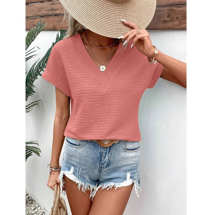 Tessina - Relaxed V-Neck Top