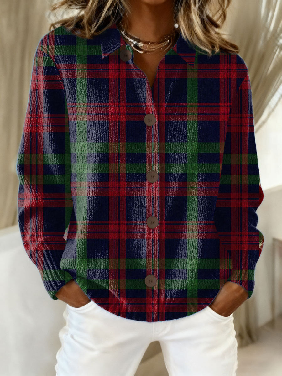 Maevy - Comfort Plaid Blouse