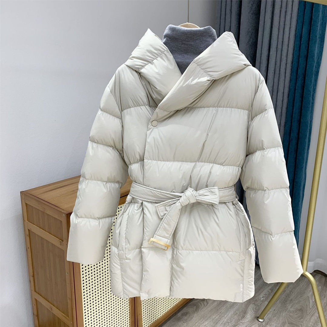 Luna - Belted Quilted Hooded Jacket