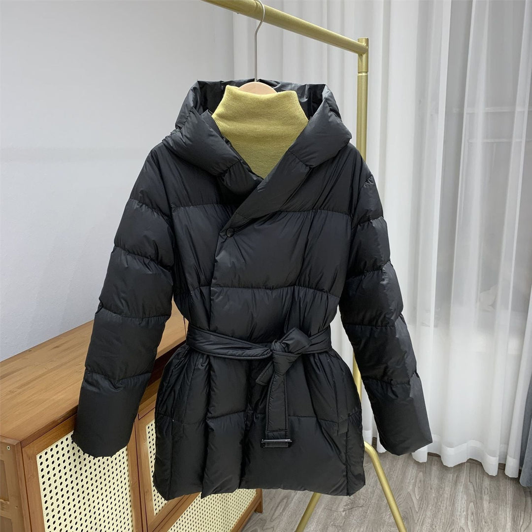 Luna - Belted Quilted Hooded Jacket