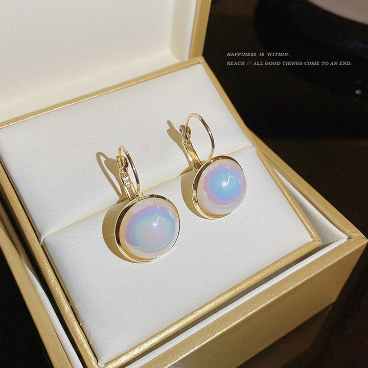 Celene - Opal Hoop Earrings