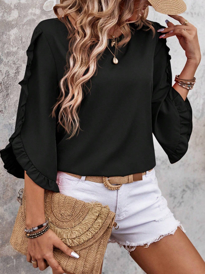 Zinnia - Vivid Ruffle Top