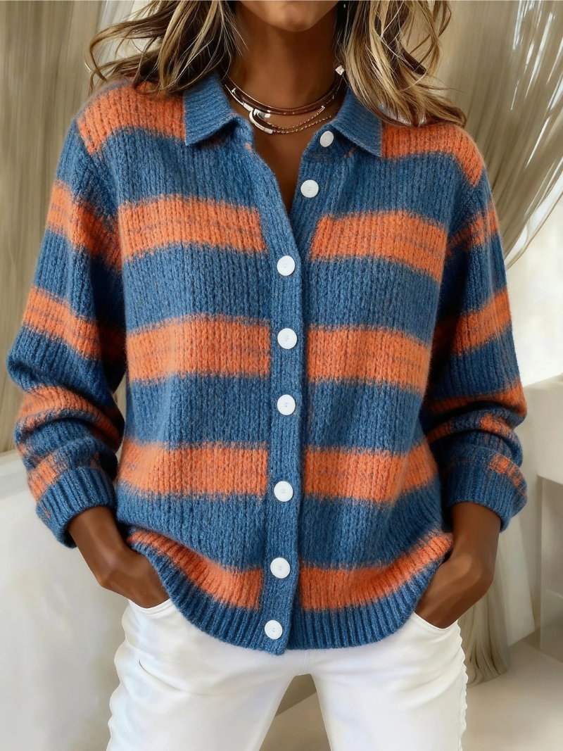 Marina - Modern Stripe Blouse