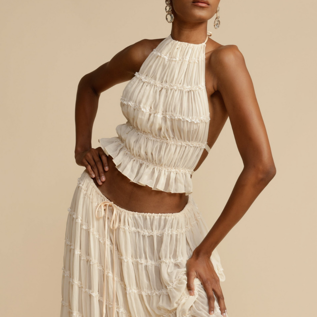 WENDY -  Halter Top and Skirt Set