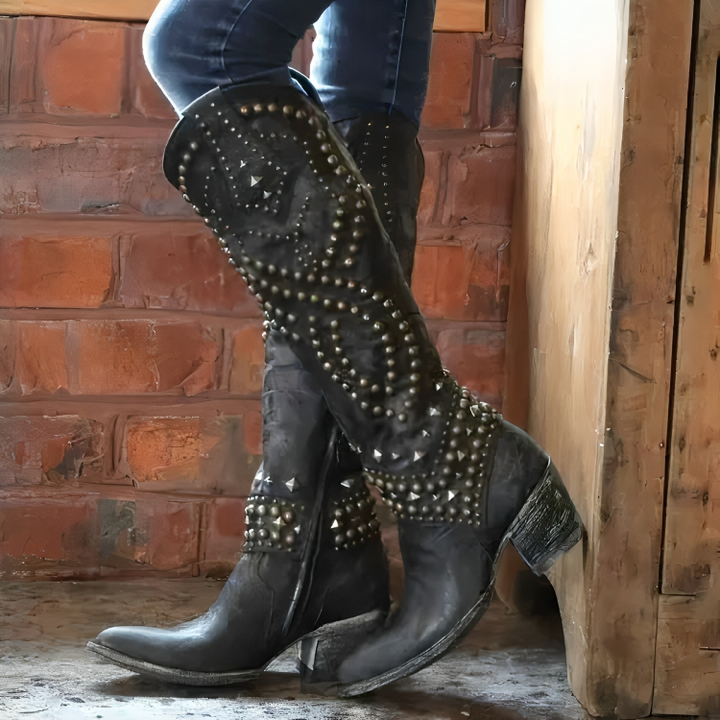 Rumi | Western Knee-High Boots