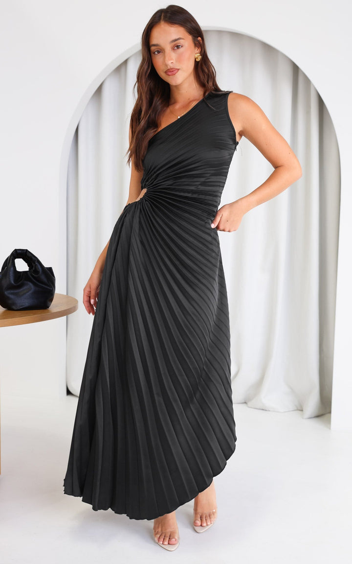 Zerina - Pleated Elegance Dress