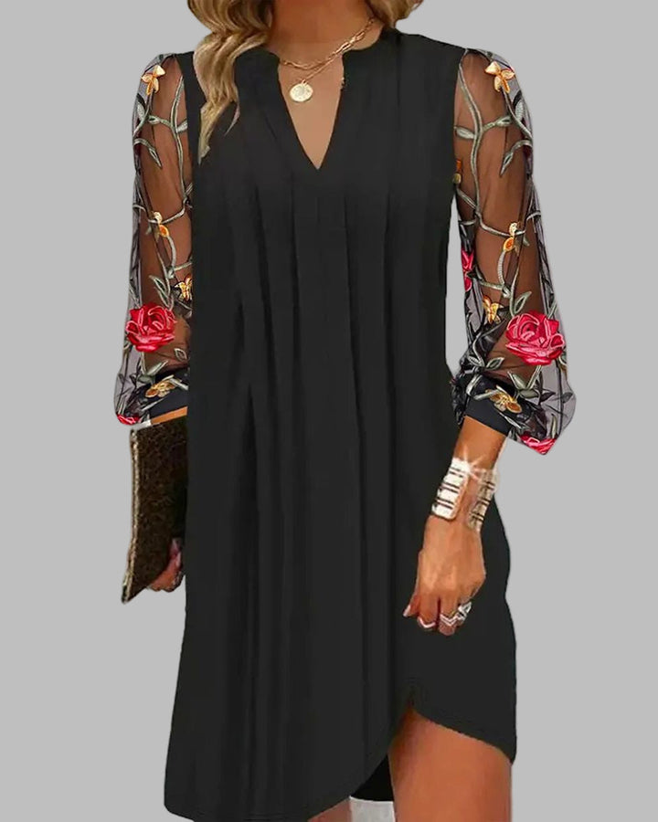 Calla - Floral Sleeves Dress