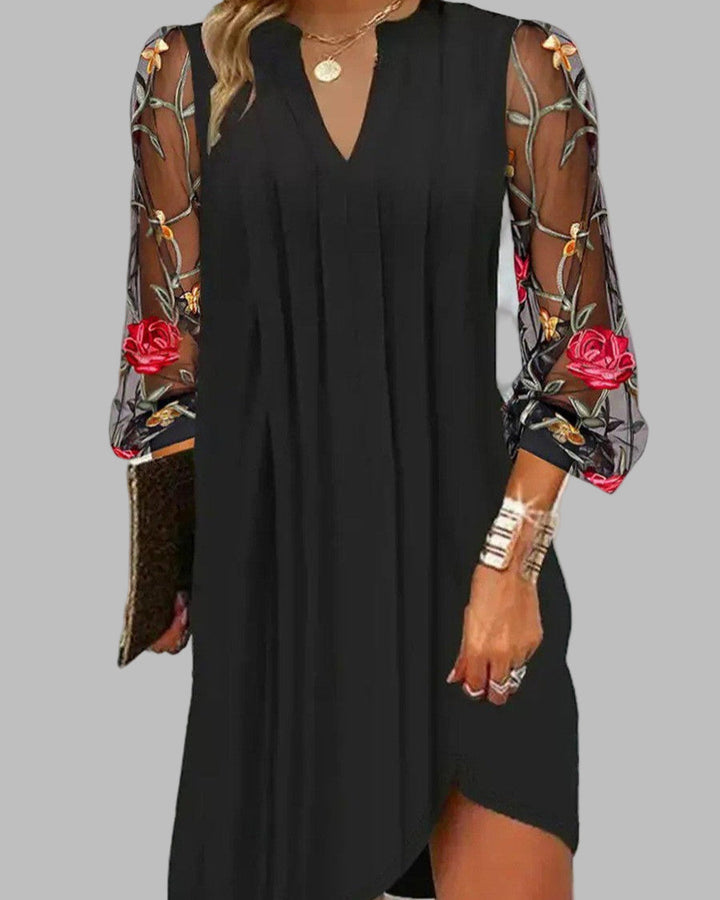 Calla - Floral Sleeves Dress