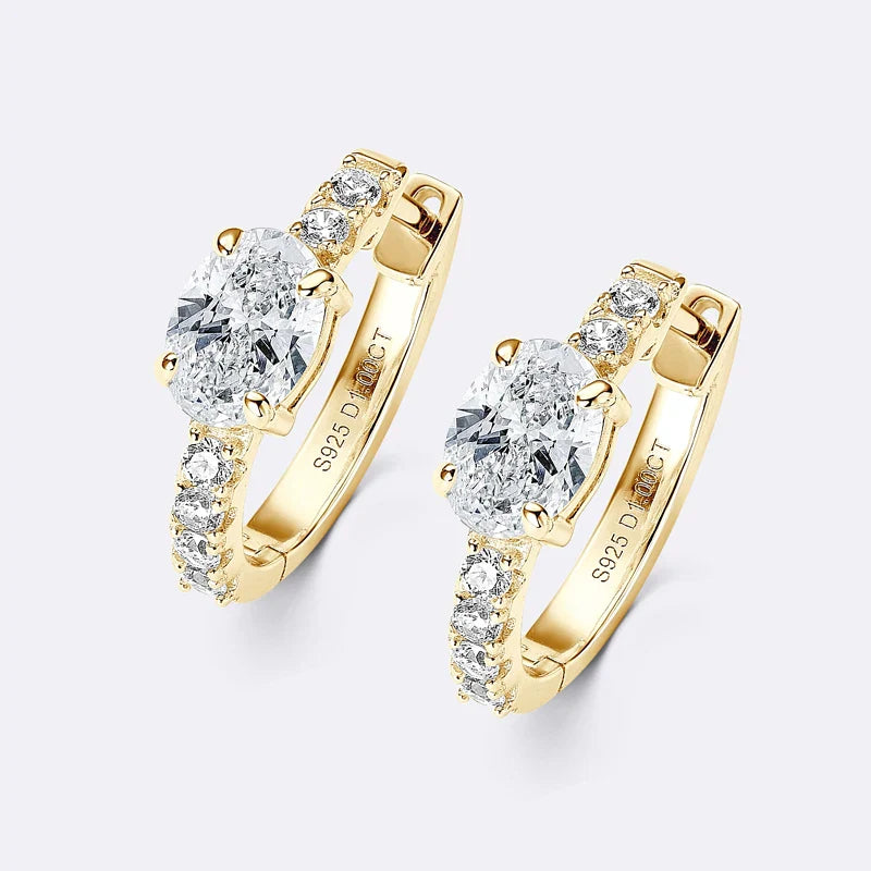 Cassie - Hoop Crystal Earrings