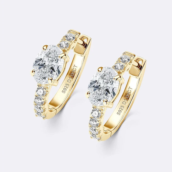 Cassie - Hoop Crystal Earrings