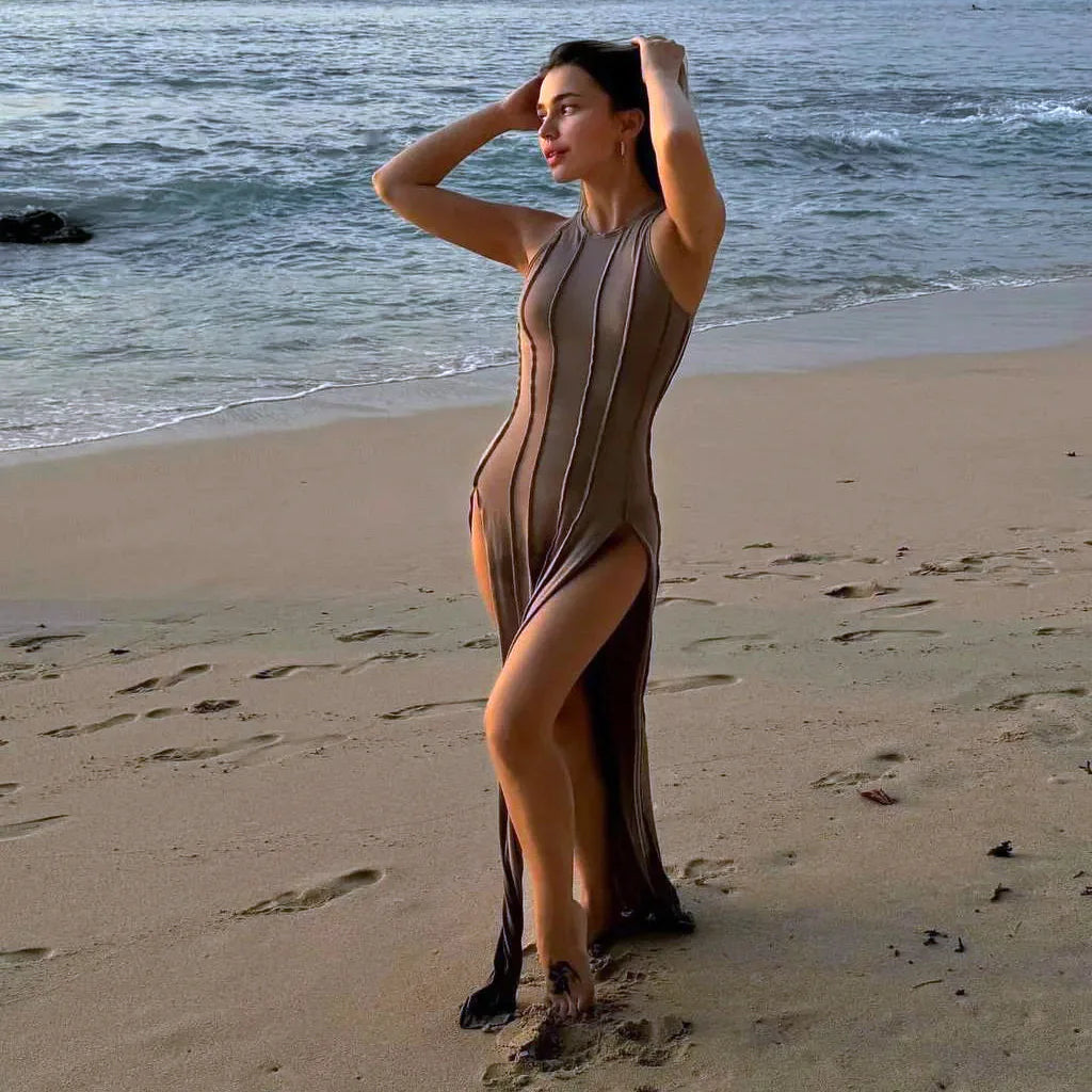 Adrianna - Bold Side-Slit Dress