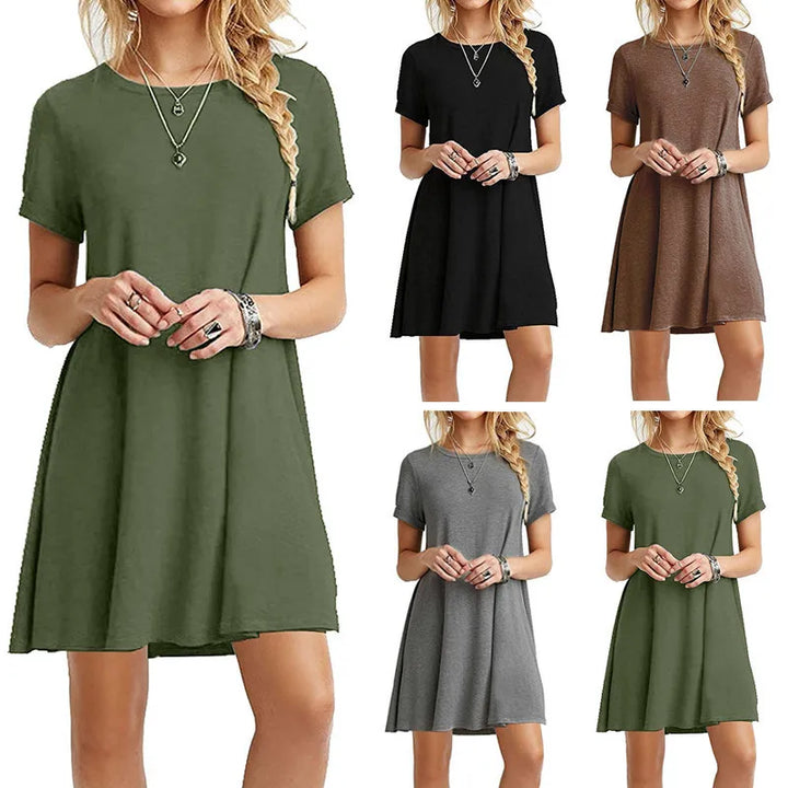 Halina - Minimalist Shirt Dress