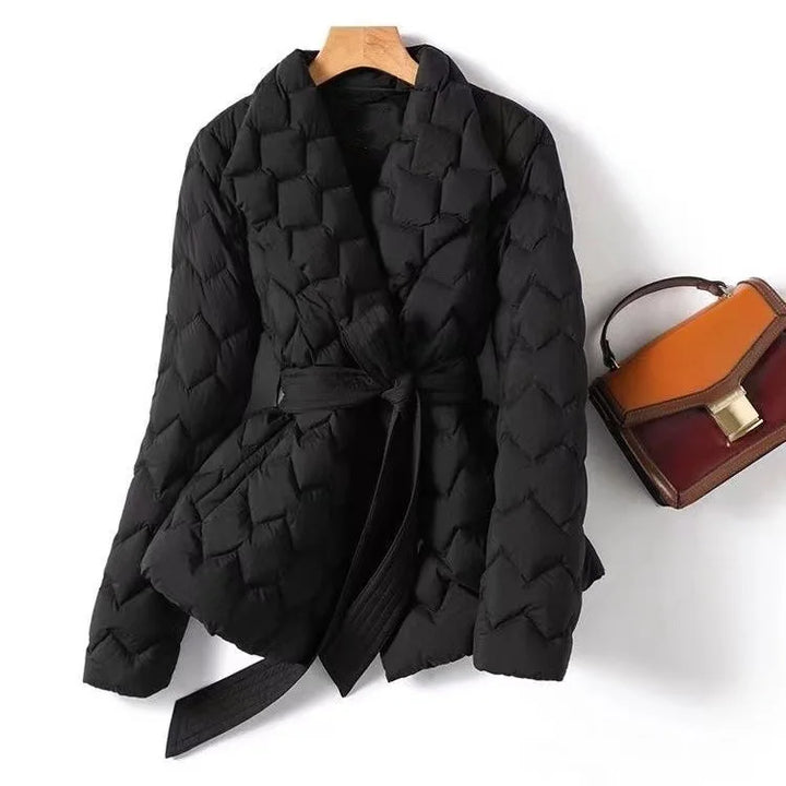 Elena - Quilted Belted Jacket