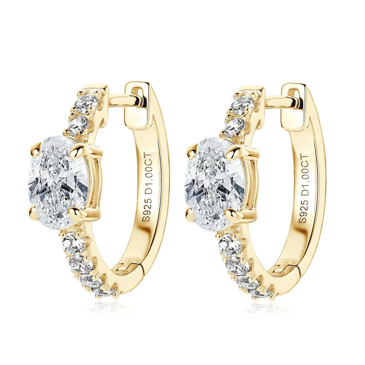 Cassie - Hoop Crystal Earrings