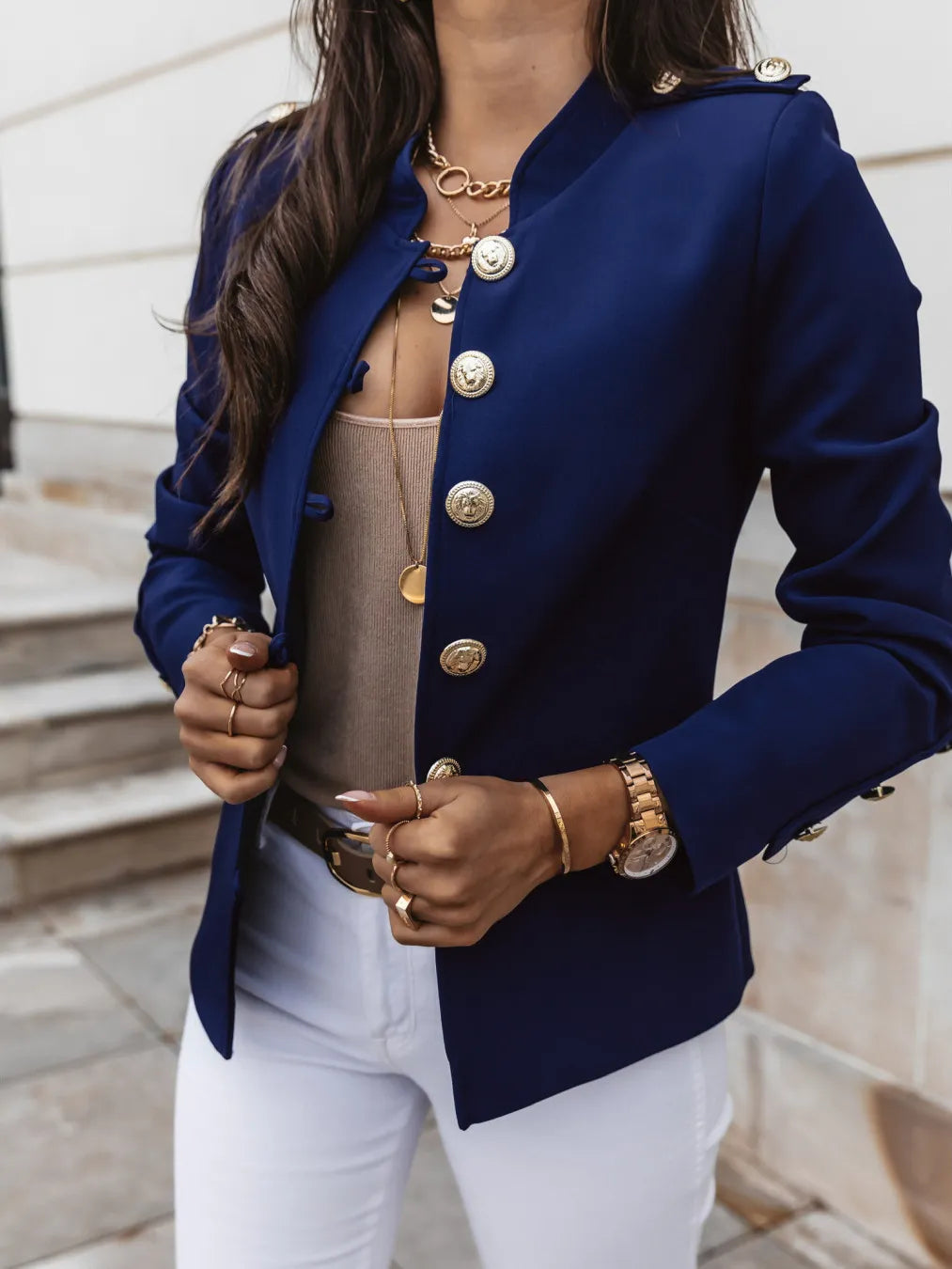 Herra - Elegant Buttoned Jacket