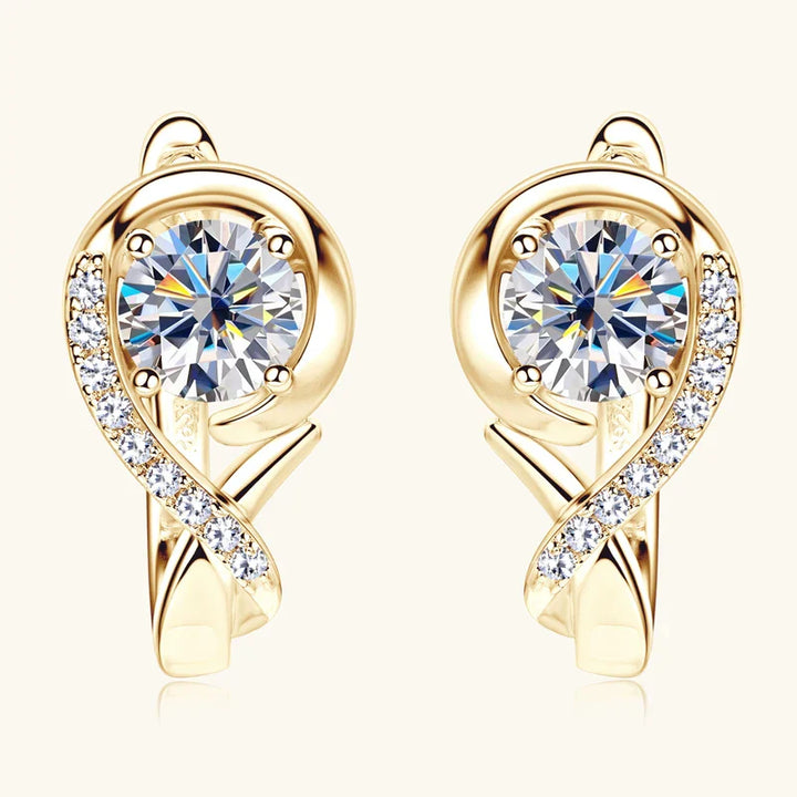 Venna - Crystal Flower Earrings