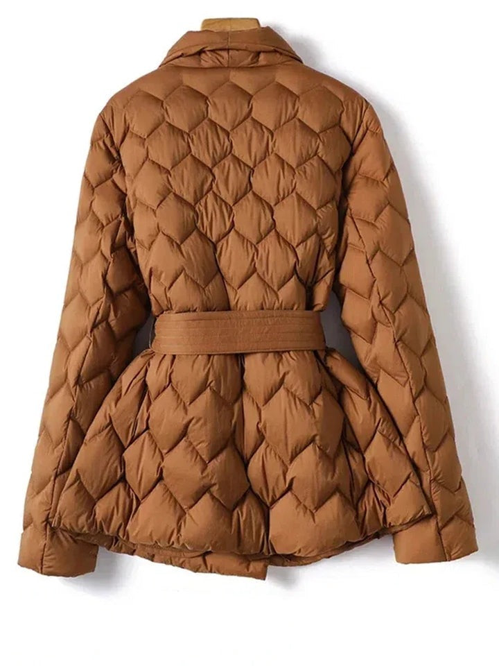 Elena - Quilted Belted Jacket