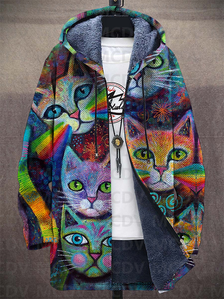 Rae - Geometric Cat Hoodie