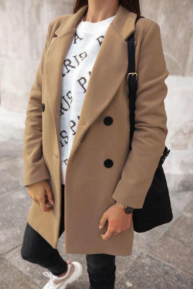 Celine - Chic Double-Breasted Coat: