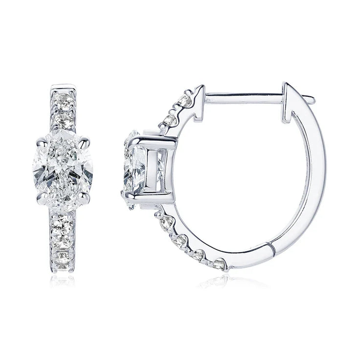 Cassie - Hoop Crystal Earrings