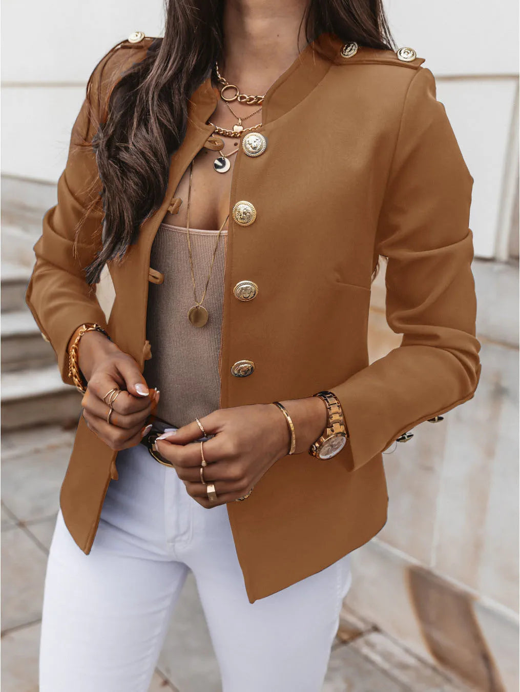 Herra - Elegant Buttoned Jacket