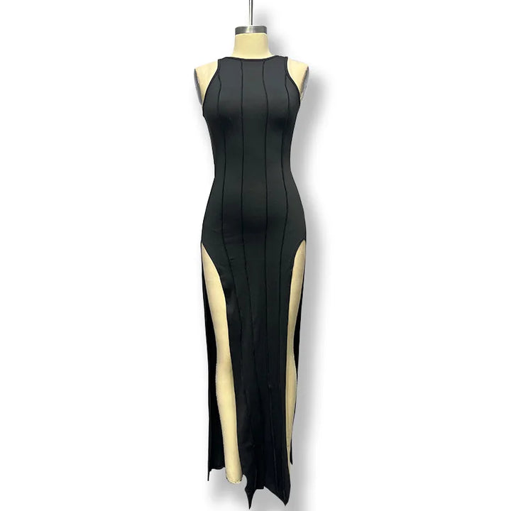 Adrianna - Bold Side-Slit Dress
