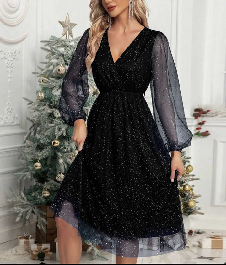 Celestine - Sparkling Holiday Midi Dress