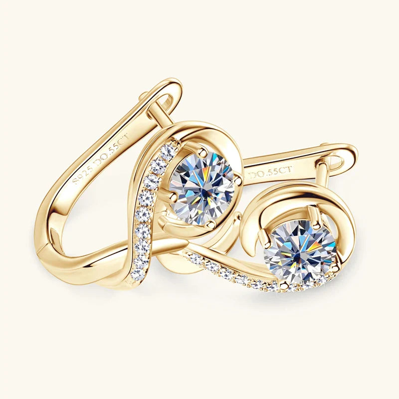 Venna - Crystal Flower Earrings