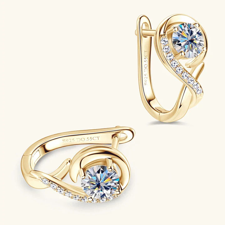 Venna - Crystal Flower Earrings
