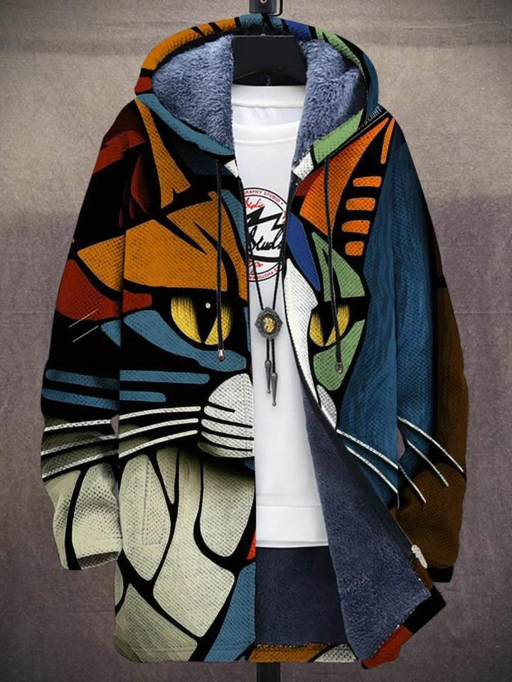 Felicia - Abstract Cat Hoodie