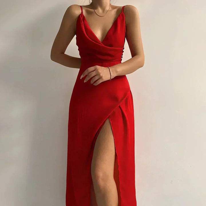 Edna - Elegant Slit Dress